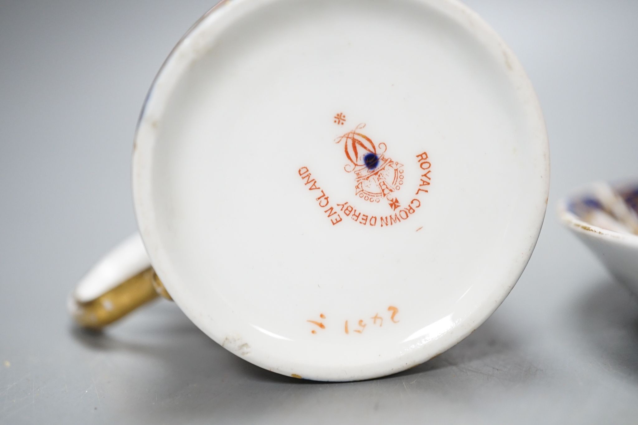 A Royal Crown Derby Imari pattern 2451 coffee can and saucer and a Regal ware lustre bowl 18.5cm